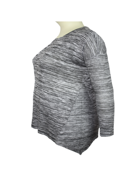 saco jaspeado talla grande gordita XL gris cerrado Colombia R049 2.png