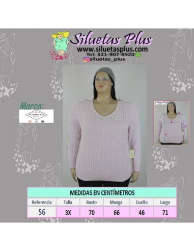 saco jaspeado talla grande gordita 3X plateado cerrado Colombia R056 0.jpg