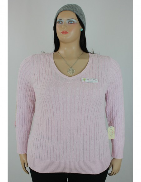 saco jaspeado talla grande gordita 3X plateado cerrado Colombia R056 1.JPG