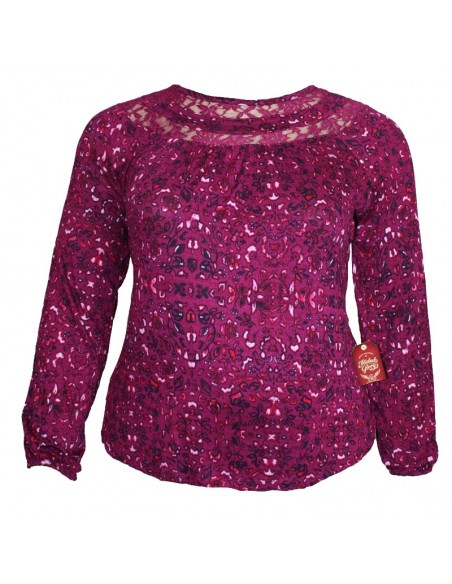 blusa talla grande gordita 2XL vinotinto flores colombia R602 2XL VT 01 1.jpg