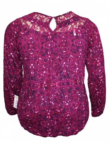 blusa talla grande gordita 2XL vinotinto flores colombia R602 2XL VT 01 4.jpg