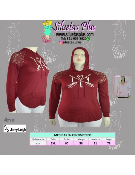 blusa talla grande gordita 2XL vinotinto capota colombia R617 0.jpg
