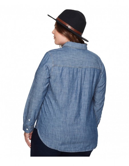 blusa talla grande gordita 3XL denim jean levis original azul apuntar camisa colombia R628 3X 4.jpg