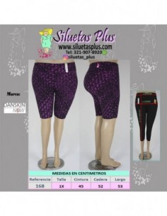 short talla grande gordita morado negro licra bicicletero dama bermuda 1X XL colombia R168 0.jpg