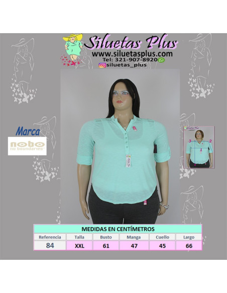blusa-talla-grande-2XL-verde-R0084