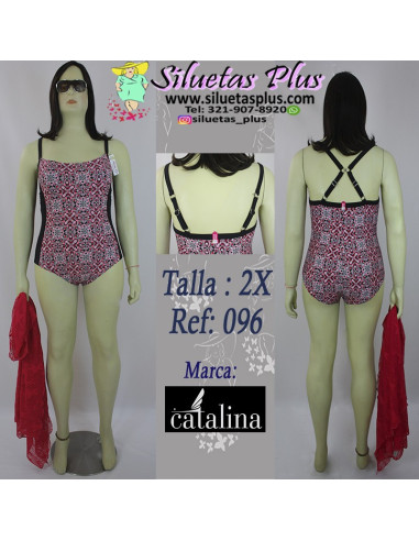 vestido-baño-talla-grande-2XL-enterizo-R0096
