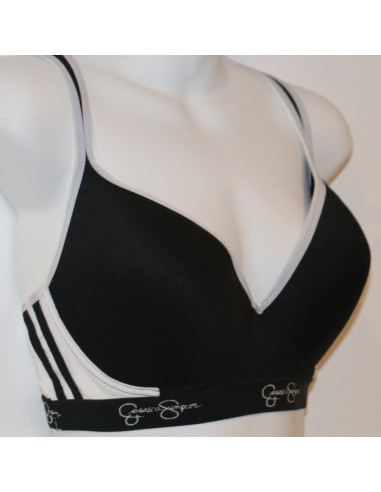 Brassier-talla-grande-38C-deportivo-negro-Jessica-Simpson-R0130