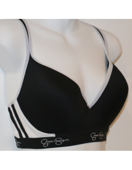 Brassier-talla-grande-38C-deportivo-negro-Jessica-Simpson-R0130