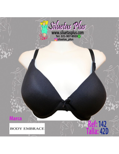 Brassier-talla-grande-42D-negro-escote-profundo-R0142