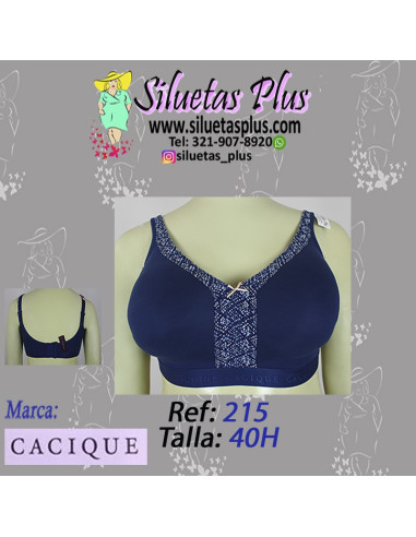 Brassier-talla-grande-40H-copa-completa-azul-CACIQUE-R0215