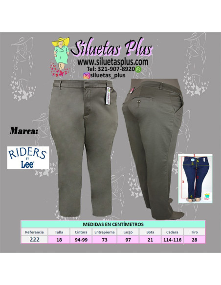 Pantalón-talla-grande-18-drill-caqui-bota-recta-R0222