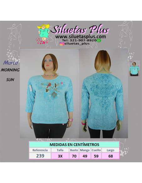 Blusa-talla-grande-3XL-azul-claro-estampada-R0239