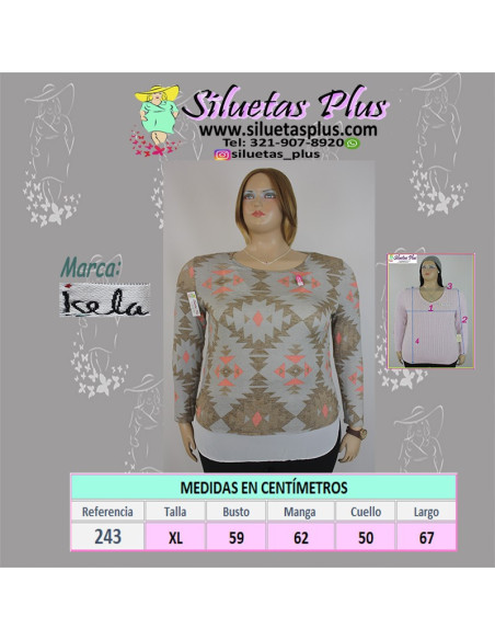 Saco-talla-grande-XL-camibuso-con-volado-R0243