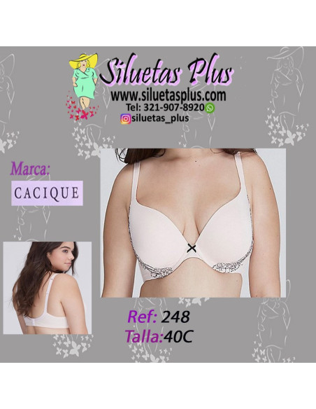 Brassier-talla-grande-40C-busto-pesado-rosado-CACIQUE-R0248
