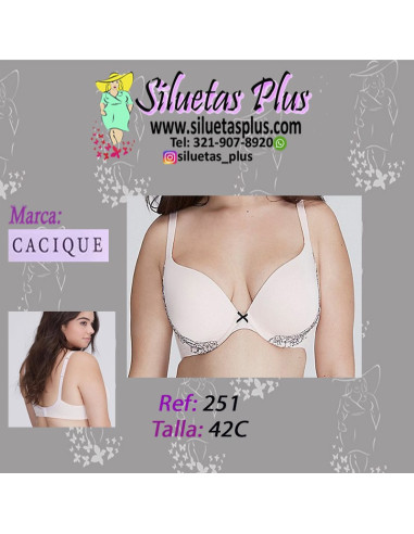 Brassier-talla-grande-42C-busto-pesado-rosado-CACIQUE-R0251