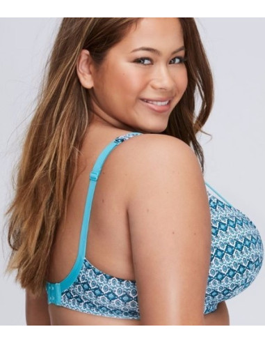 Brassier-talla-grande-42C-busto-pesado-estampado-escote-profundo-R0273