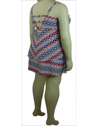 Vestido-de-baño-talla-grande-4XL-dos-piezas-tiras-R0286