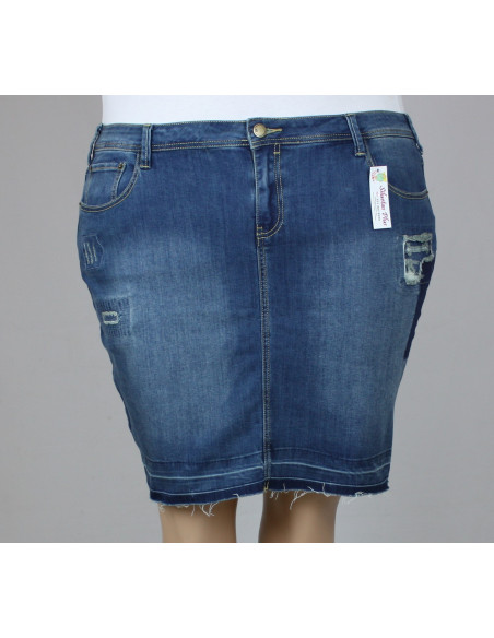 Falda-talla-grande-24-en-jean-con-desgastado-Liz-Claiborne-R0290