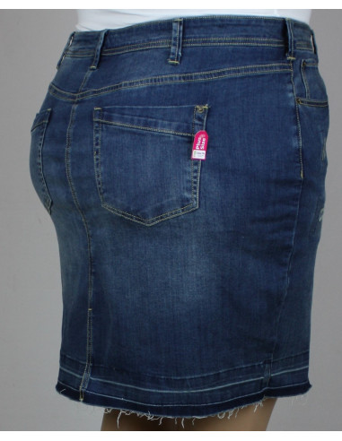 Falda-talla-grande-24-en-jean-con-desgastado-Liz-Claiborne-R0290