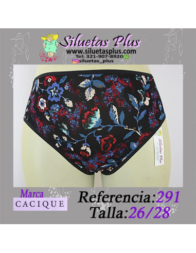 Panty-talla-grande-26/28-cachetero-negro-CACIQUE-R0291