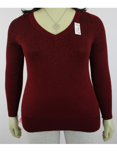 Saco-talla-grande-22/24-vinotinto-cerrado-cuello-V-LaneBryant-R0298
