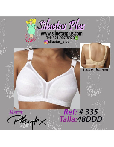 Brassier-talla-grande-48DDD-blanco-busto-pesado-Playtex-R0335
