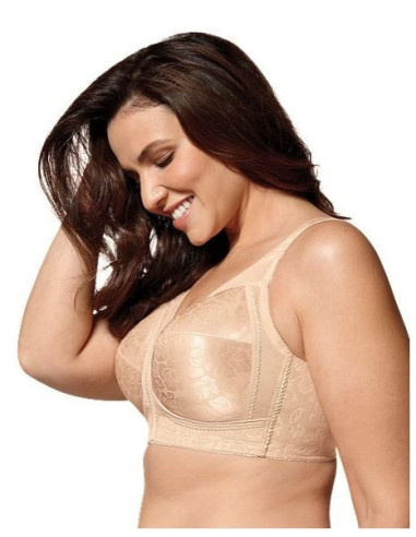 Brassier-talla-grande-48B-busto-pesado-máxima-comodidad-beige-Playtex-R337