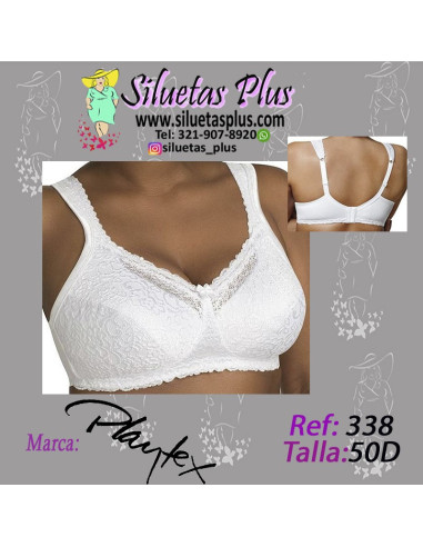 Brassier-talla-grande-50D-busto-pesado-máximo-cubrimiento-Playtex-R0338