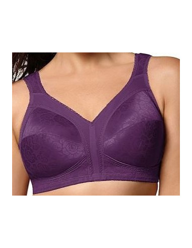 Brassier-talla-grande-46DD-busto-pesado-morado-copa-completa-Playtex-R0342