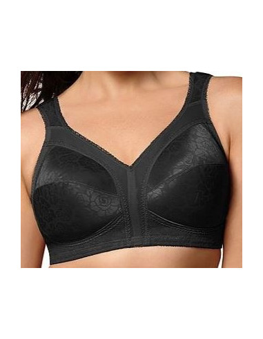 Brassier-talla-grande-48B-busto-pesado-negro-copa-completa-Playtex-R0344