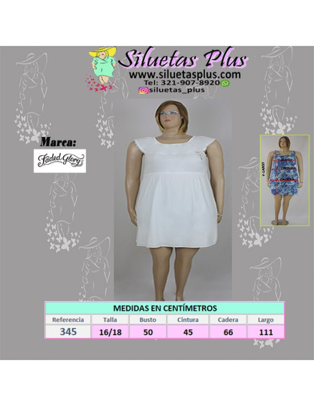 Vestido-blanco-talla-grande-XL-vaporoso-casual-manga-cisa-R0345