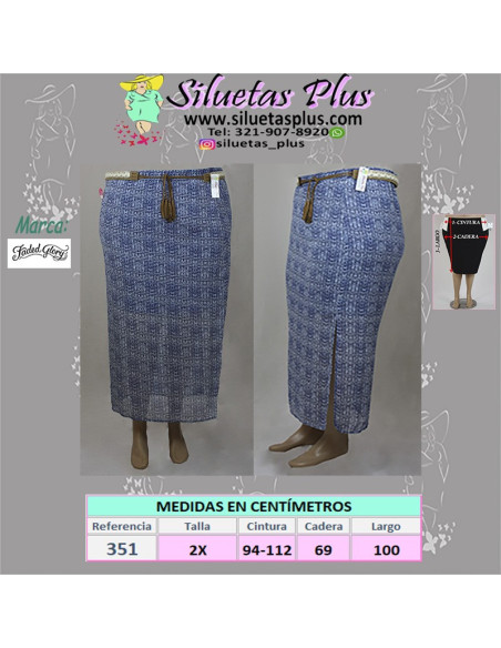 Falda-talla-grande-2XL-azul-con-correa-de-fleco-R0351