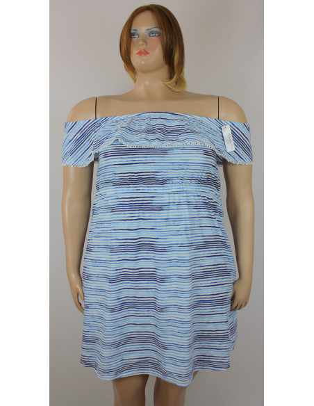 Vestido-talla-grande-XL-azul-vaporoso-con-peto-manga-cisa-R0352