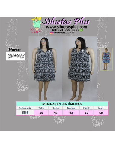Vestido-talla-grande-XL-negro-estilo-relajado-manga-cisa-R0354