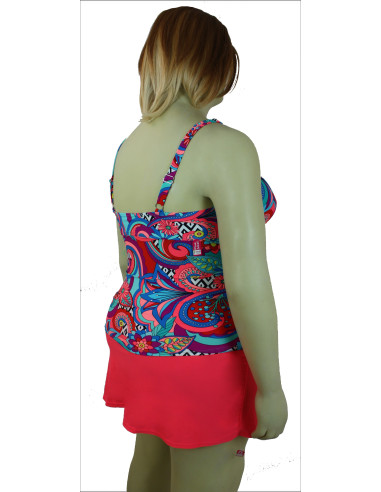 Vestido-de-baño-talla-grande-XL-dos-piezas-con-falda-Catalina-R0369