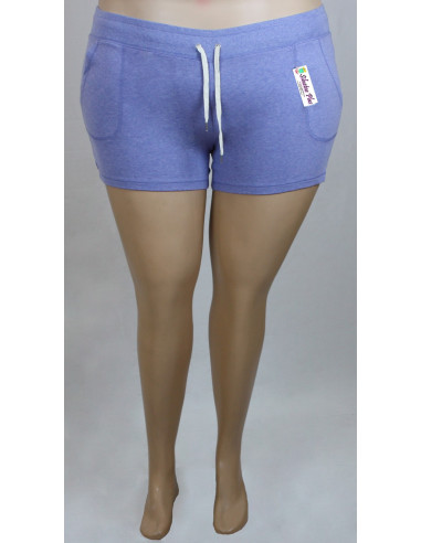 Short-talla-grande-2XL-azul-cintura-ajustable-para-mujer-gordita-R0371