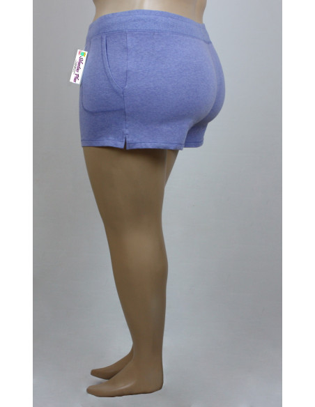 Short-talla-grande-2XL-azul-cintura-ajustable-para-mujer-gordita-R0371