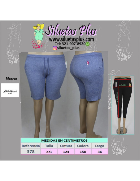 Bermuda-talla-grande-2XL-azul-claro-hasta-la-rodilla-R0378