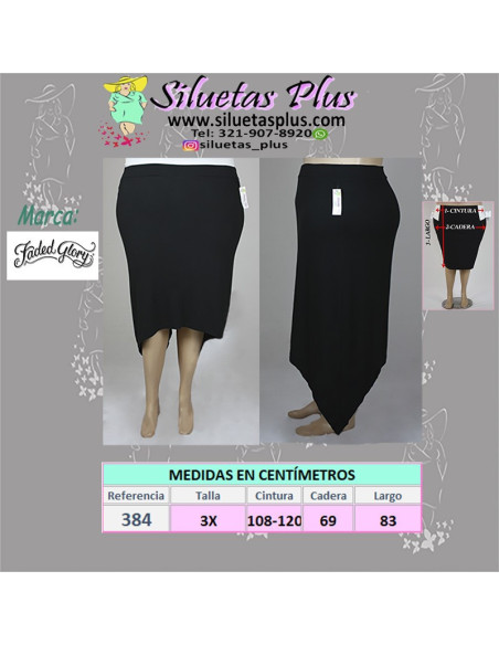 Falda-talla-grande-3XL-asimétrica-negra-R0384