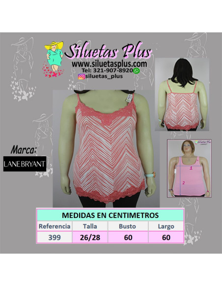 Blusa-talla-grande-4XL-de-tiras-salmón-encaje-R0399