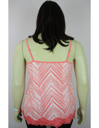 Blusa-talla-grande-4XL-de-tiras-salmón-encaje-R0399