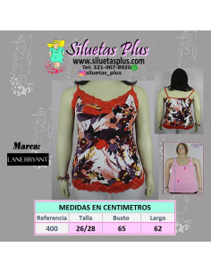 Blusa-talla-grande-4XL-de-tiras-anaranjada-encaje-R0400