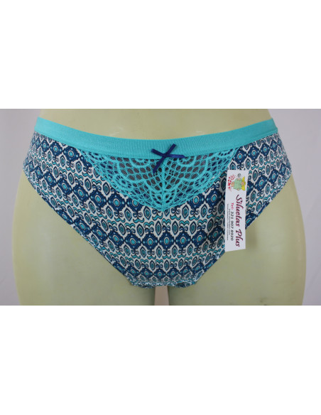 Panty-talla-grande-2XL-clásico-verde-con-malla-CACIQUE-R0425