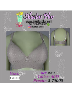 Brassier-talla-grande-40D-busto-pesado-camisetero-beige-IZOD-R0435