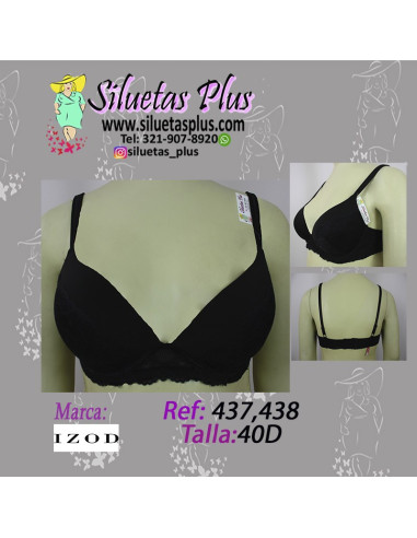 Brassier-talla-grande-40D-busto-pesado-negro--IZOD-R0438