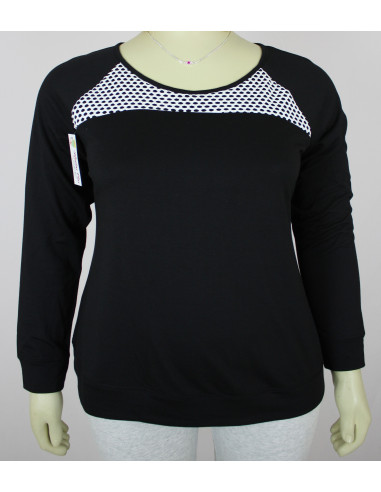 Saco-talla-grande-3XL-negro-con-adorno-en-el-cuello-para-mujer-gordita-ACTIVE-R0451