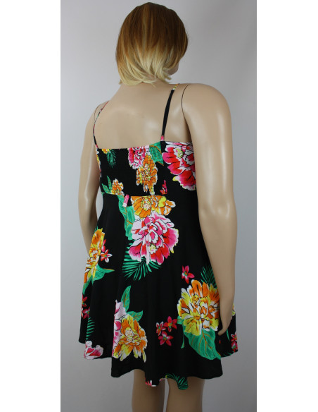 Vestido-corto-talla-grande-2XL-negro-con-flores-marca-OLD-NAVY-R0525