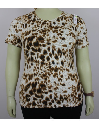 Blusa-talla-grande-2XL-estampado-animal-print-manga-corta-BELMODA-R0544