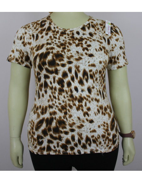 Blusa-talla-grande-2XL-estampado-animal-print-manga-corta-BELMODA-R0544