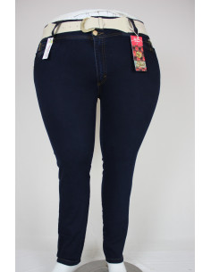 Pantalon-jean-talla-grande-24-azul-oscuro-cierre-con-cremallera-y-boton-SOBEK-R0549 2